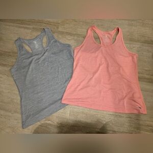 Athletic Works Women's Gray and Pink Tank Tops